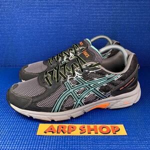 🔴 ASICS GEL-VENTURE 6 Women`s Size 9.5 Black Grey Athletic Running Shoes T7G6Q